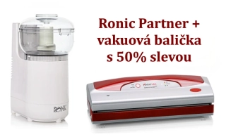 Kuchyňský robot Ronic Partner Basic + vakuová balička Genius červená s 50% slevou